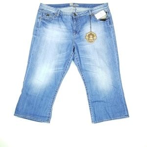 Nwt KUT FROM THE KLOTH Capri Denim Jean 22W